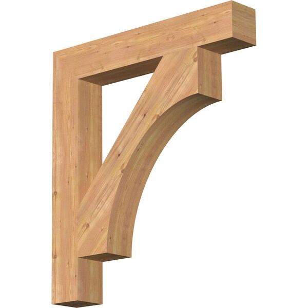 Ekena Millwork Westlake Block Smooth Bracket, Western Red Cedar, 5 1/2"W x 36"D x 40"H BKT06X36X40WTL05SWR - main